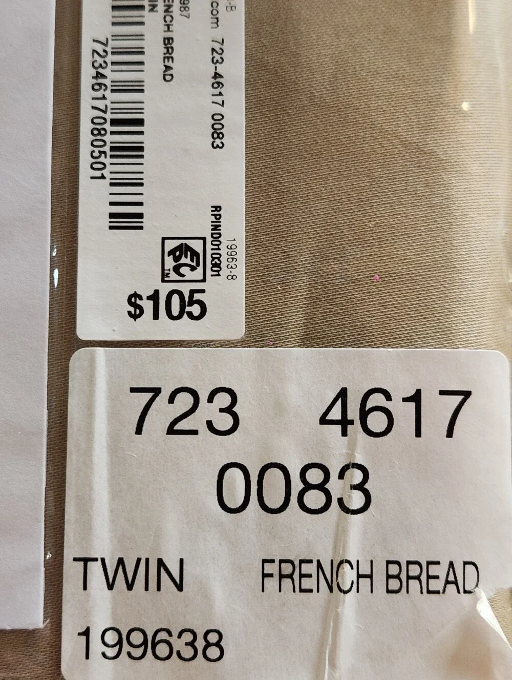 NIP Liz Claiborne 1000 Thread Count Twin Sheet Set French Bread Luxury